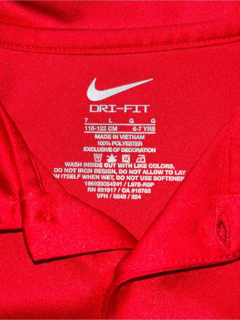 Nike red dri